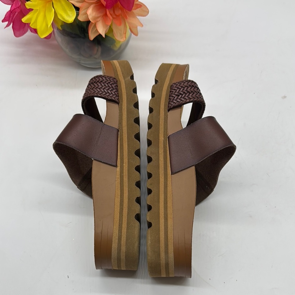 Reef Brown Braided Strap Sandals - Picture 10 of 10